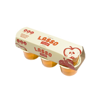 Single 6 pack Lasso brand crisp apple gelatin on a white background