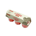 Single 6 pack Lasso brand watermelon lime gelatin on a white background