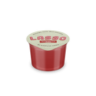 Lasso brand watermelon lime gelatin cup on a white background