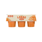 1 package of Lasso brand orange cream gelatin packs on a white background